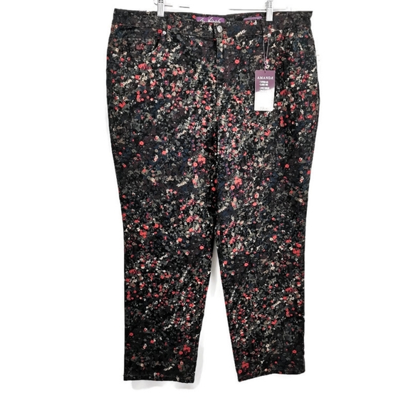 Gloria Vanderbilt Slimming Amanda Print Denim pant - Picture 4 of 6